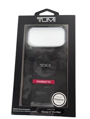 TUMI iPhone 17 Pro Max Black Camouflage Phone Case